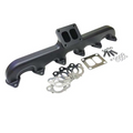 WC Fab Steed Speed T4 24v Exhaust Manifold (Angled) - 03-07 Dodge Cummins