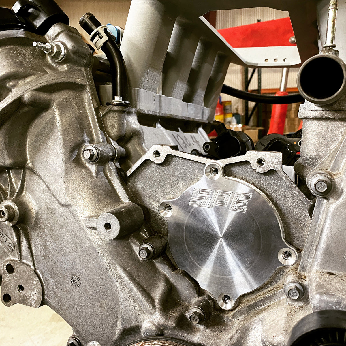 Coyote Billet Water Pump Block Off