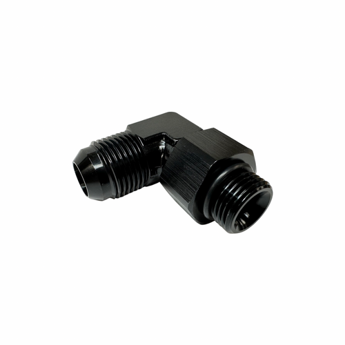 '-10AN Male To -8AN O-Ring Port Swivel 90 Degree