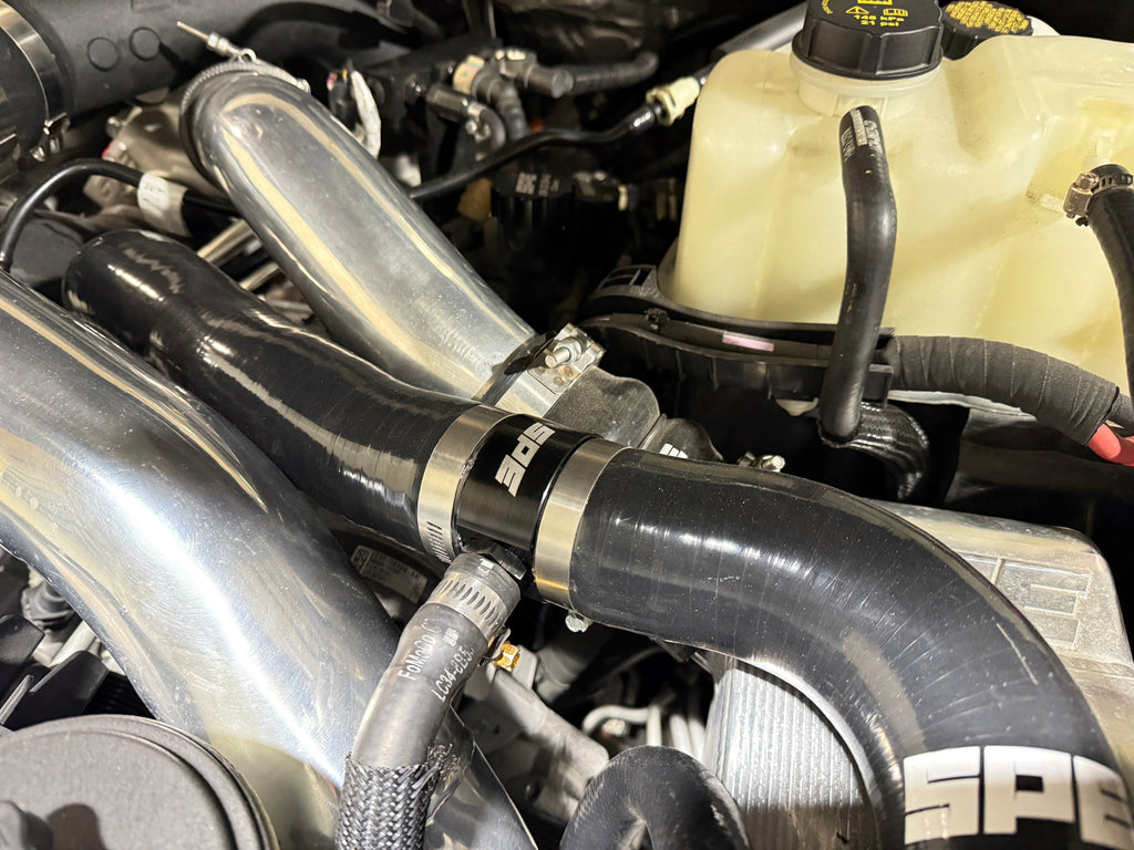 6.7 Powerstroke Upper Radiator Hose Billet T Fitting Upgrade Degas