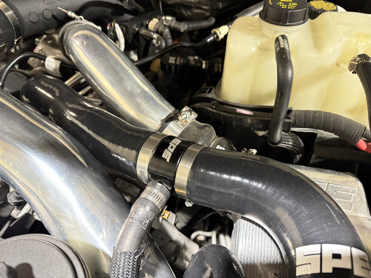 6.7 Powerstroke Upper Radiator Hose Billet T Fitting Upgrade Degas