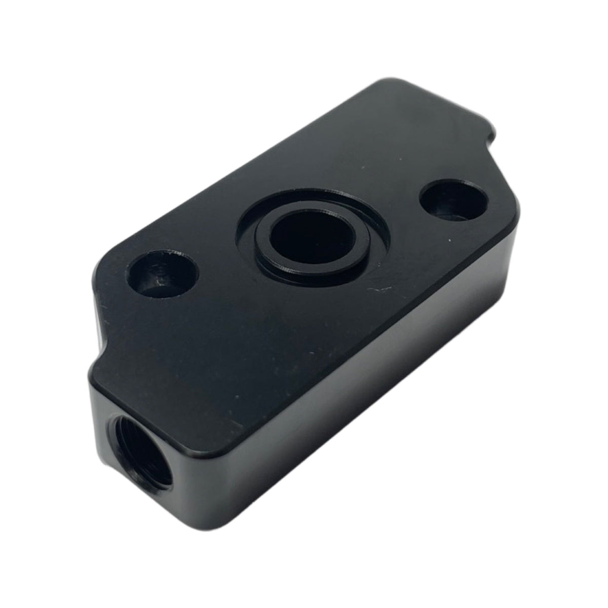 low profile turbo oil feed block