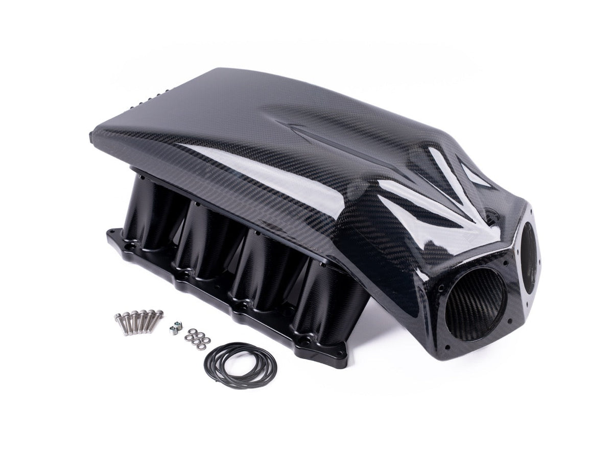 Carbon Fiber Intake Manifold Dual Throttle Body DTB 2024+ Mustang S650 5.0L Coyote