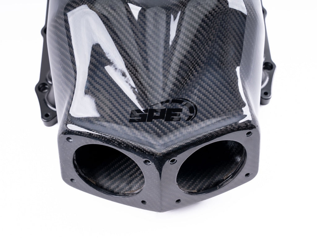 Carbon Fiber Intake Manifold Dual Throttle Body DTB 2024+ Mustang S650 5.0L Coyote