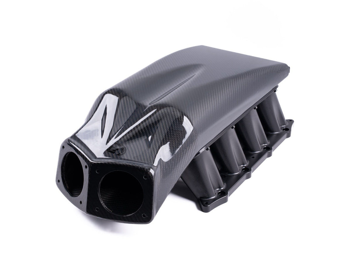 Carbon Fiber Intake Manifold Dual Throttle Body DTB 2024+ Mustang S650 5.0L Coyote