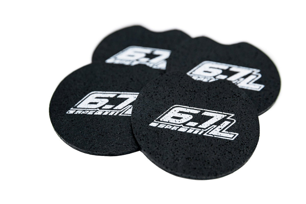 6.7L 6 7 Powerstroke Tire Cupholder Coaster