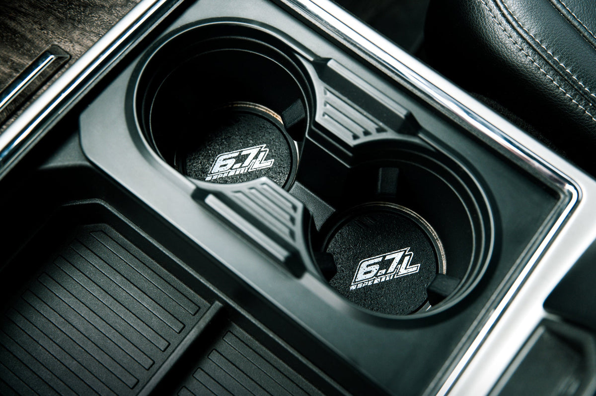 6.7L 6 7 Powerstroke Tire Cupholder Coaster