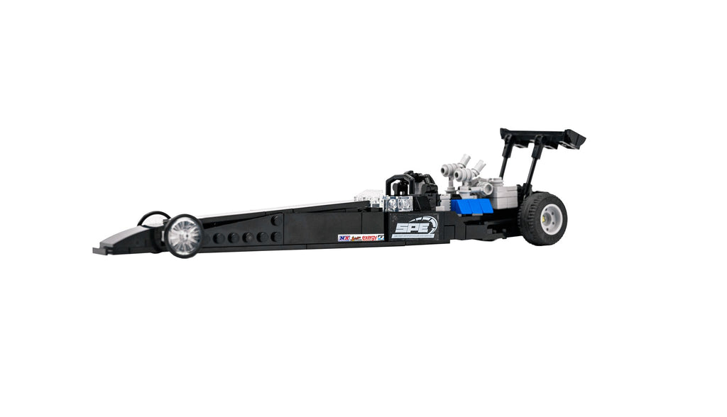 dragster brick toy rail car