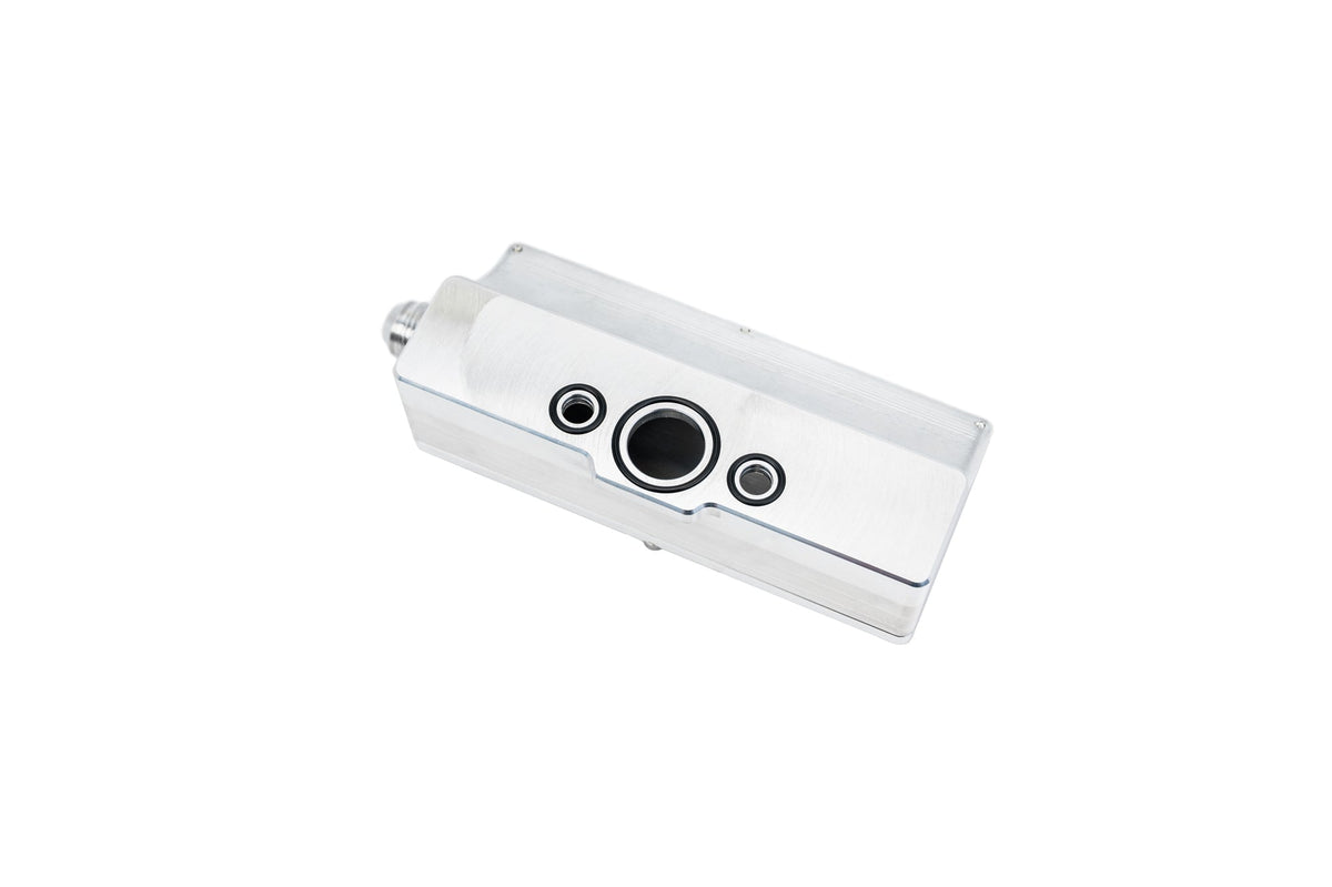 Billet Aluminum PTE Turbo Drain Scavenge Tank