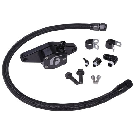 Fleece 12V Coolant Bypass Kit (1994-1998 Dodge) (Coolant Hose Braiding - Black Nylon)